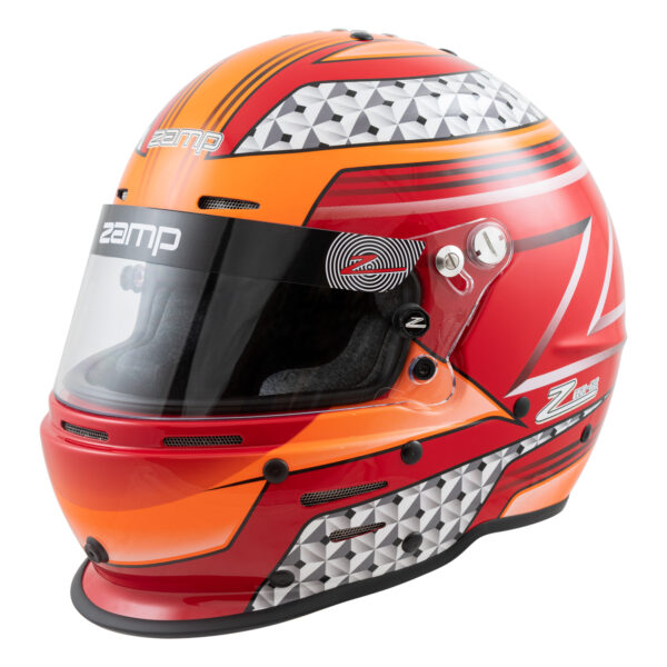 RZ 62 Rot/Orange Racing Helm von Zamp Helmets