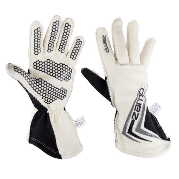 Zamp Helmets Race Gloves in white