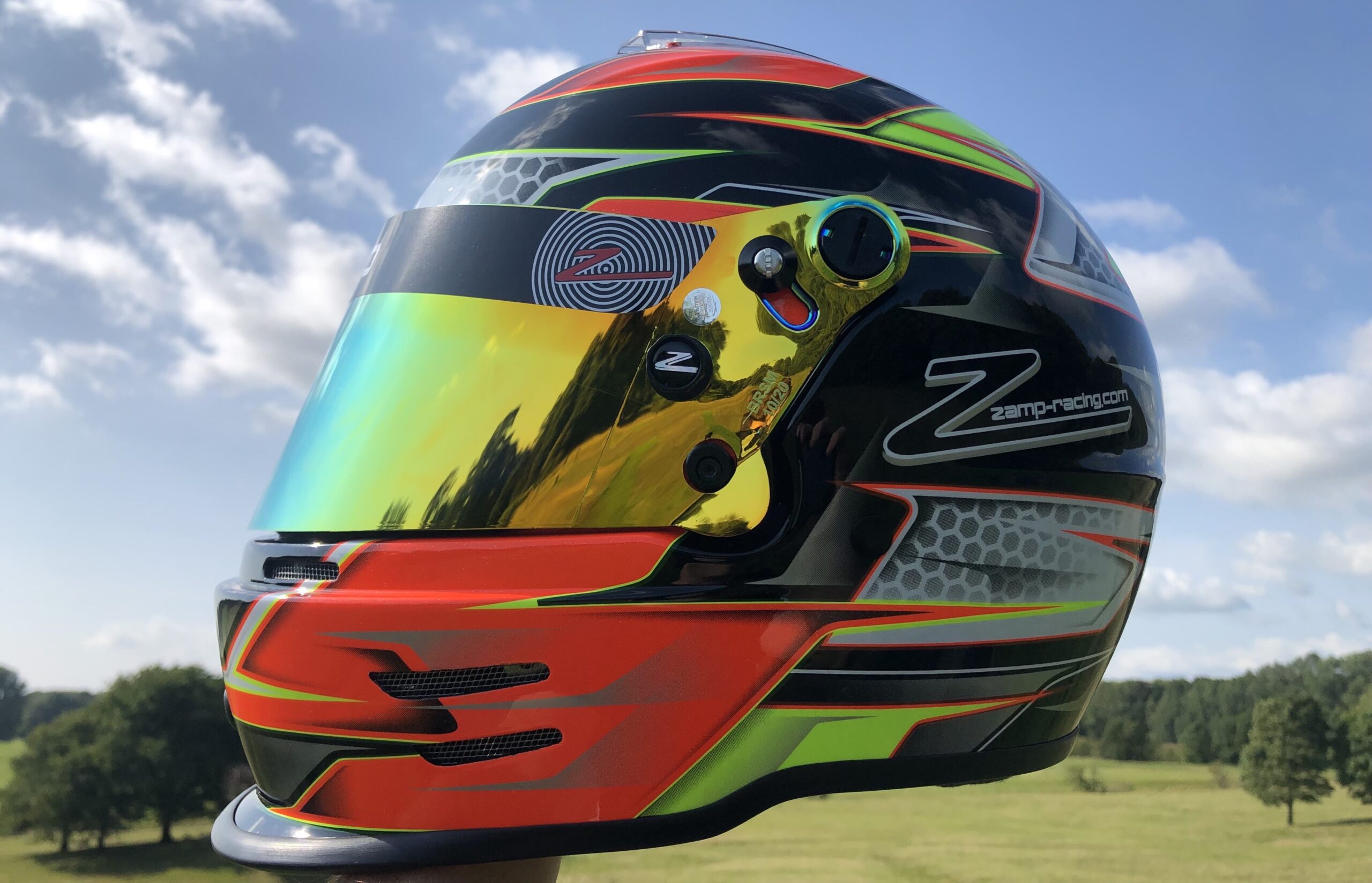 Zamp RZ 42Y youth karting race helmet