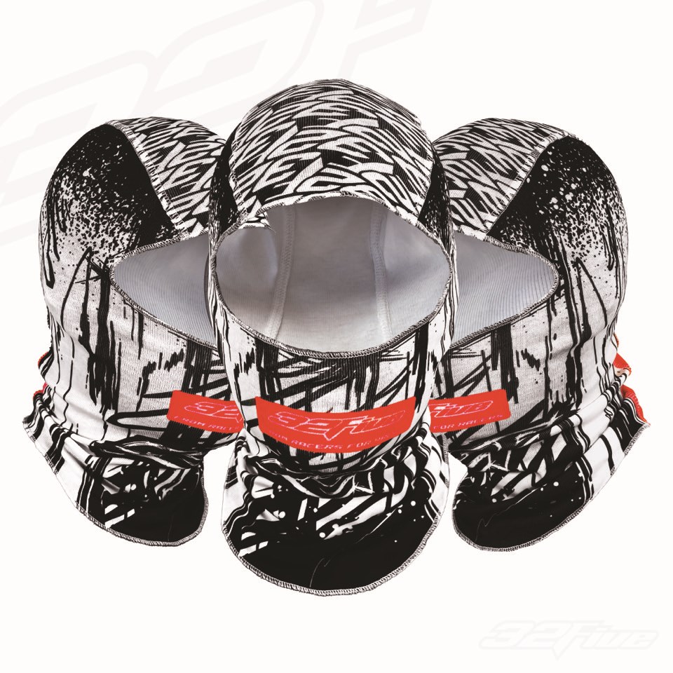 Balaclava UNLEASH - Black & White Asymmetric