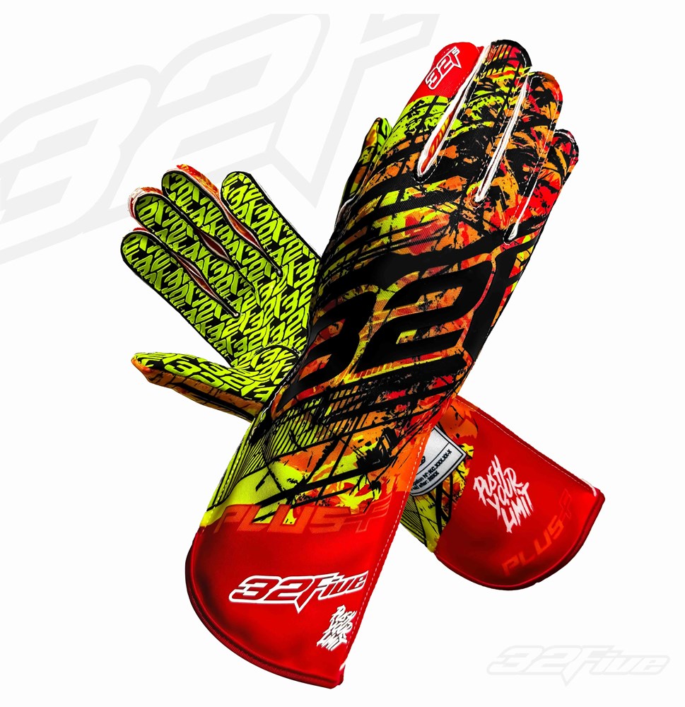 "PLUS F" - PUSH YOUR LIMIT - Black/Neon Fire